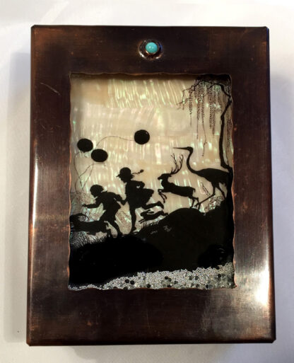 Children on the Hill Silhouette Box