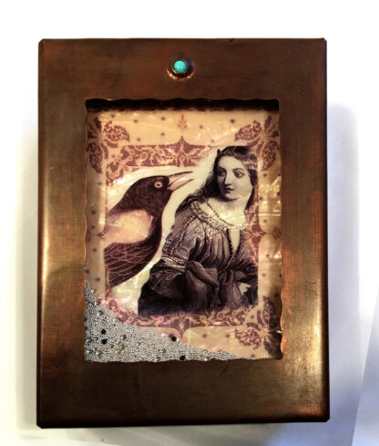 Woman and Crow Box
