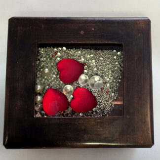 Red Hearts Toy Box