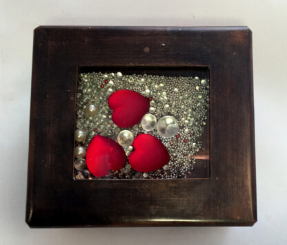 Red Hearts Toy Box
