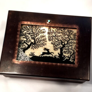 Stag in the Woods Silhouette Box